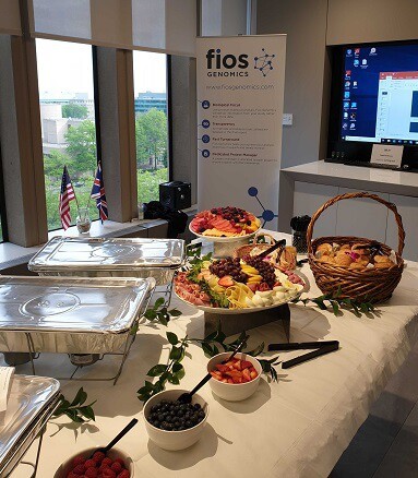 Food at the Fios Breakfast Meeting